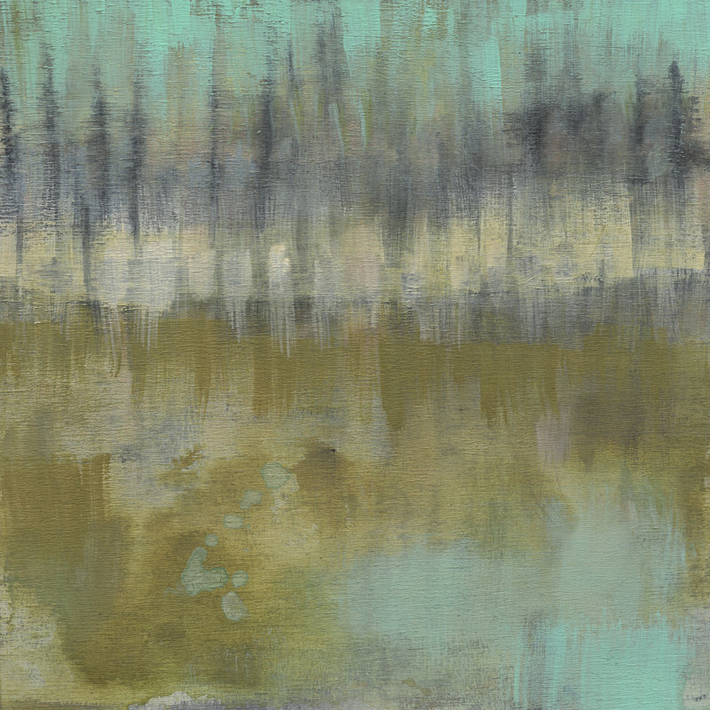 Soft Treeline On The Horizon II by Jennifer Goldberger - Wrapped Canvas Painting, 30cm H x 30cm W x 3.8cm D