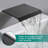 Matte Black Wall Mount Waterfall Bathroom Faucet-118760819