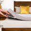 Surmatelas en mousse viscoélastique gélifiée 4 "avec housse de refroidissement-389830731