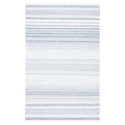 Tapis rayé performance tissé à la main Marétiquement