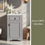 Meuble-lavabo de 20 pouces avec lavabo en céramique-1151722543