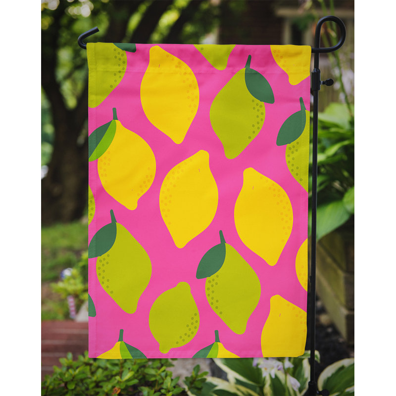 Double Sided 15'' H x 11'' W Polyester Garden Flag, Pink