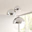 Saundra 3 - Light Matt Brushed Nickel Cluster Pendant
