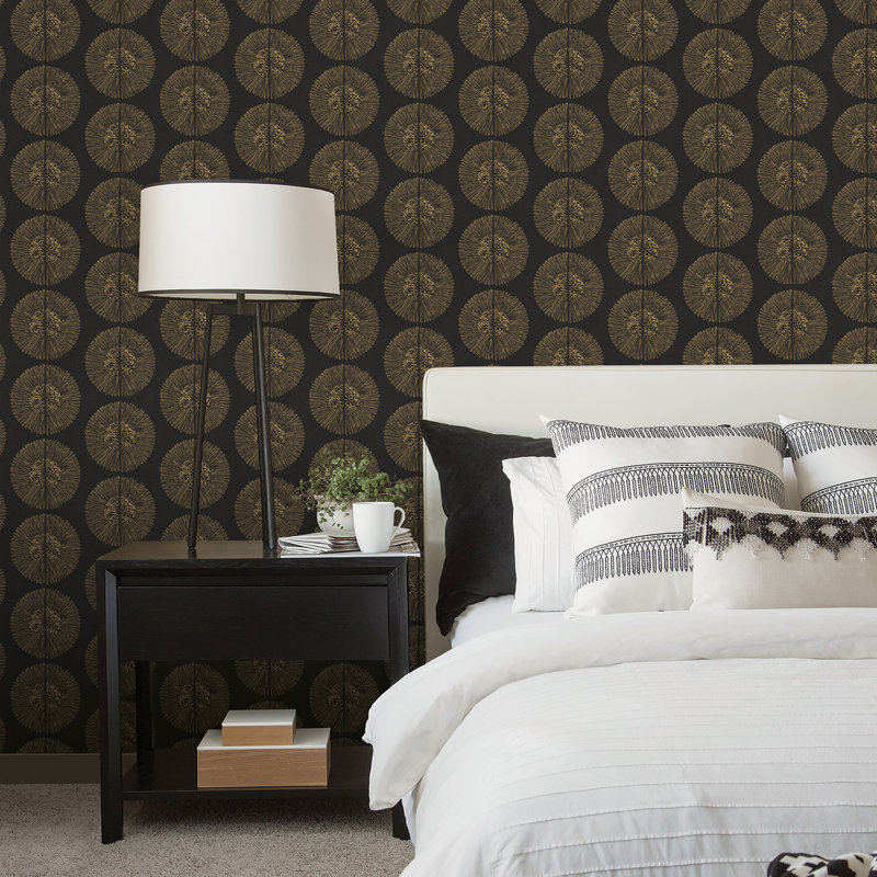 Riviera 10m x 53cm Paste the Wall Wallpaper Roll, Black/Grey/Tan