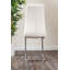 Tierra Modern Chrome Metal & Glass Round Dining Table Set with 6 Modern Faux Leather Chairs-318386093