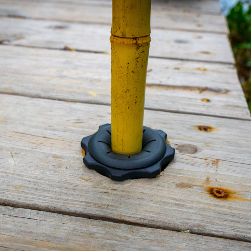 Ensemble de rangement pour pointes de sol et mur - ensemble d'ancrage en paquet de 2 avec adaptateur de perceuse et support mural pour torches et décorations extérieures
