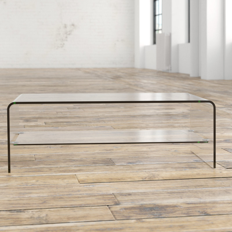 Table basse à tréteaux avec rangement Isberga