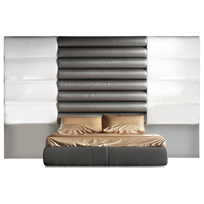 Klass Upholstered Panel Bed