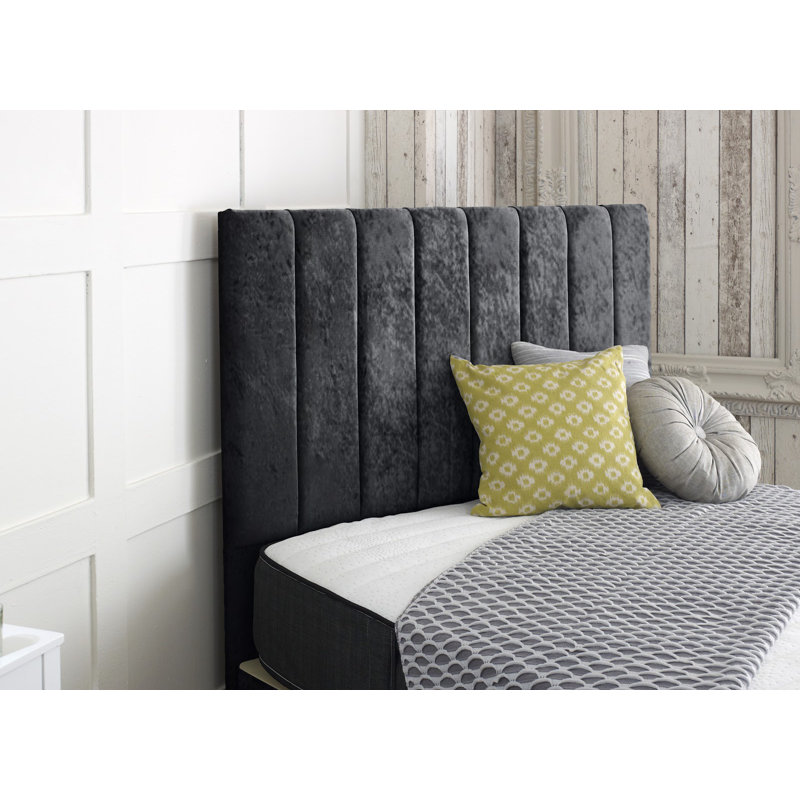 Armiead Upholstered Headboard, Small Single (2'6), Black