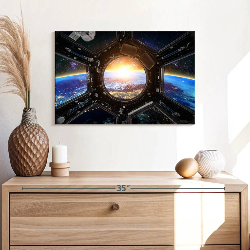 Oberle Space Station Earth View, 16" H x 24" W