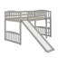 Lit mezzanine simple avec glissoire et échelle