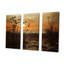 Mums Field With Sunset - Ensemble de décoration murale Mums-107758946-107758948