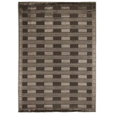 Metro-Velvet Geometric Area Rug in Khaki
