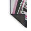Tapis rose/zone noire à motifs-525975134