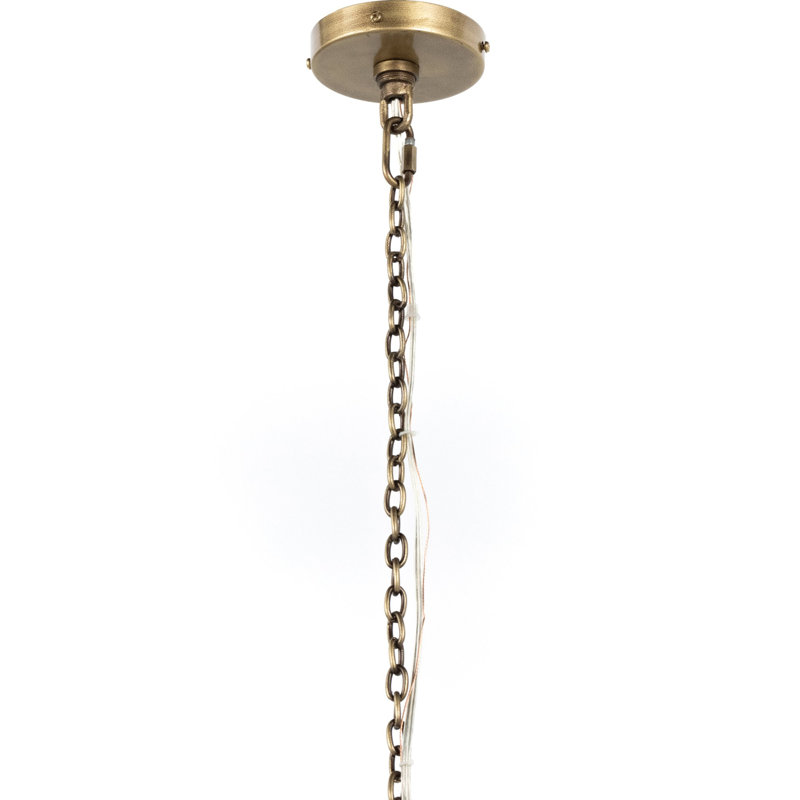 2 - Light Antique Brass Dome Pendant
