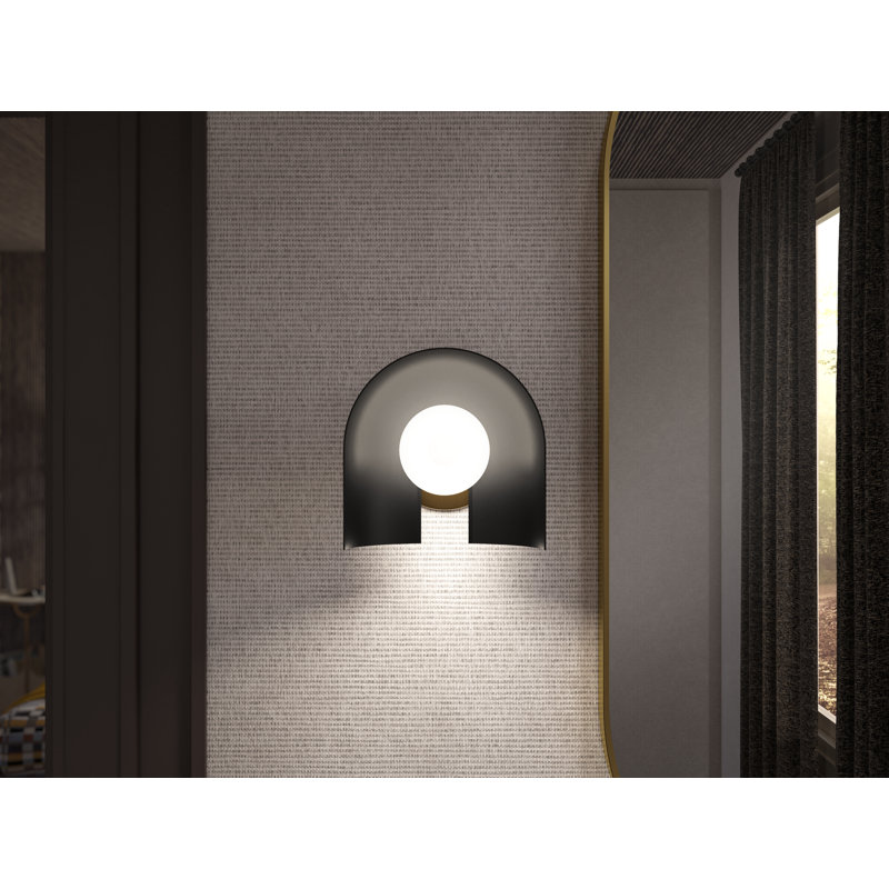 Jabot One-Light Sconce, Black