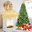 Arbre de Noël classique avec embouts en PE + PVC - branches articulées réalistes, assemblage facile, support en métal stable, aspect naturel pour la décoration des Fêtes-1358598926