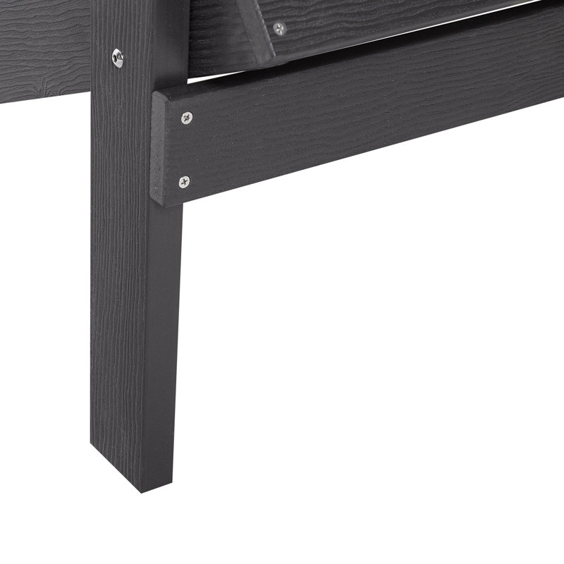 Calais Outdoor Adirondack Chair, Dark Grey
