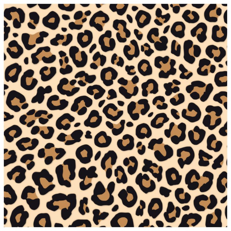 Tapis de bain à motif léopard, L 34 po x L 21 po