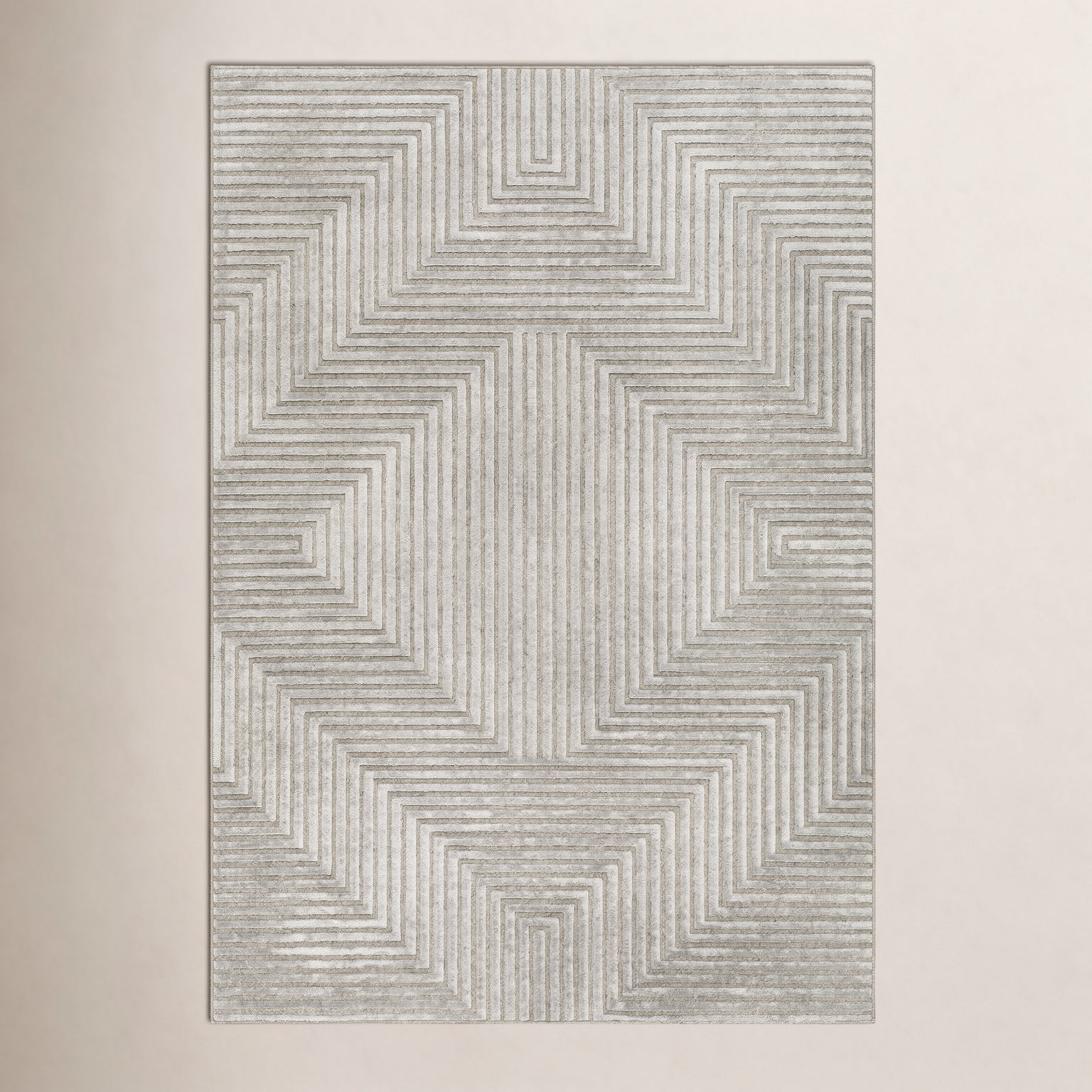 Balsham Geometric Rug, Rectangle 5'3" x 7'3"