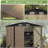 8 Ft. W X 10 Ft. D Metal Storage Shed With Frame-106444065
