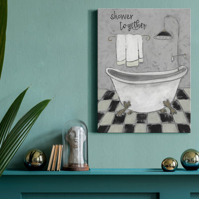 " Shower Together Bath " Painting Print
