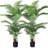 Adcock 2 - Piece Artificial Palm Tree in Pot Set, Faux Plant-753541837