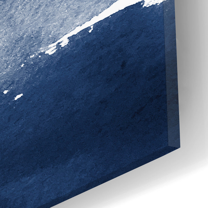«The Deep Blue» par Brandon Wong, art mural en verre acrylique, H 24 po x l 16 po x P 0,2 po