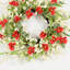 Couronne de fleurs artificielle 24 po avec fleurs et fleurs-222940785