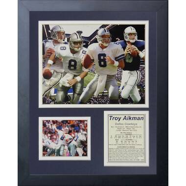 Dallas Cowboys Legends- Aikman, Irvin and Smith Collectible | Framed Photo  Collage Wall Art Decor | Legends Never Die, 11x14-Inch, (11569U)