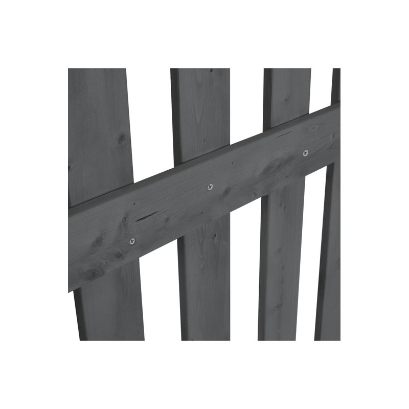 Caskey Garden Wood Fence Gate with Latch, 120cm H x 90cm W x 1.5cm D