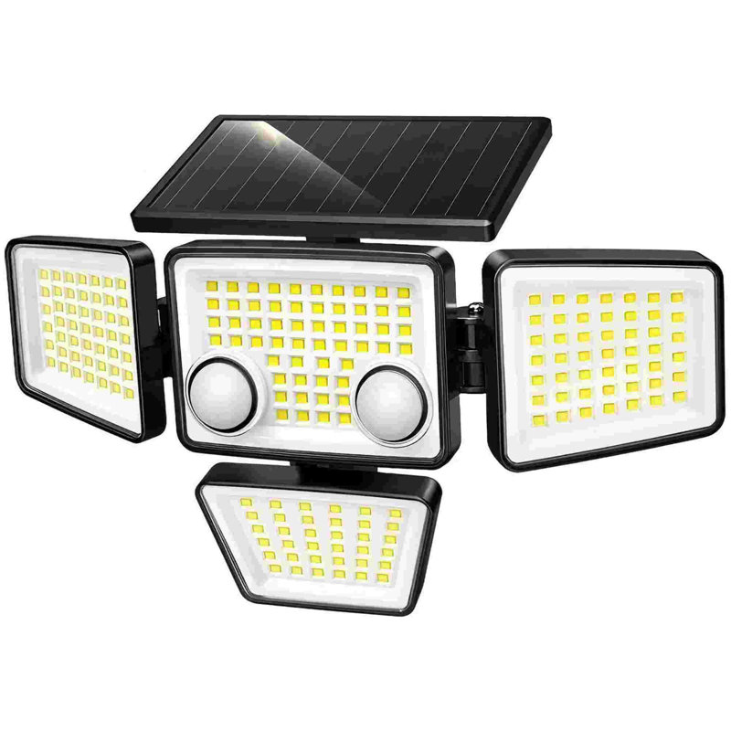 Éclairage solaire extérieur - 188 lumières à détecteur de mouvement à DEL 3000LM
