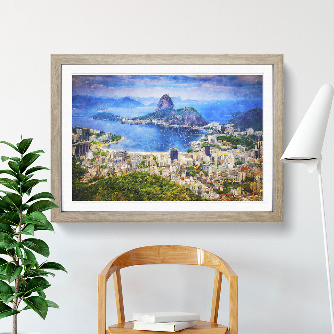 Rio De Janeiro Skyline in Brazil - Picture Frame Painting