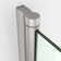 35'' - W x 55'' H Pivot Door Frameless Tempered Glass Tub Door with Easy Clean Coating