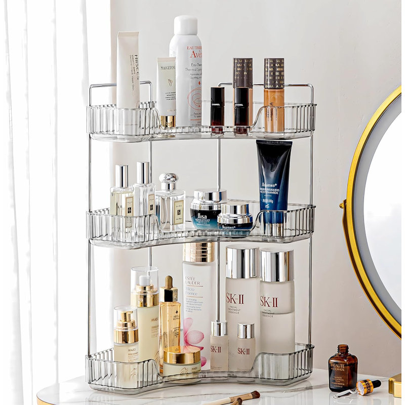 Bellay Acrylic Makeup Organiser, Grey