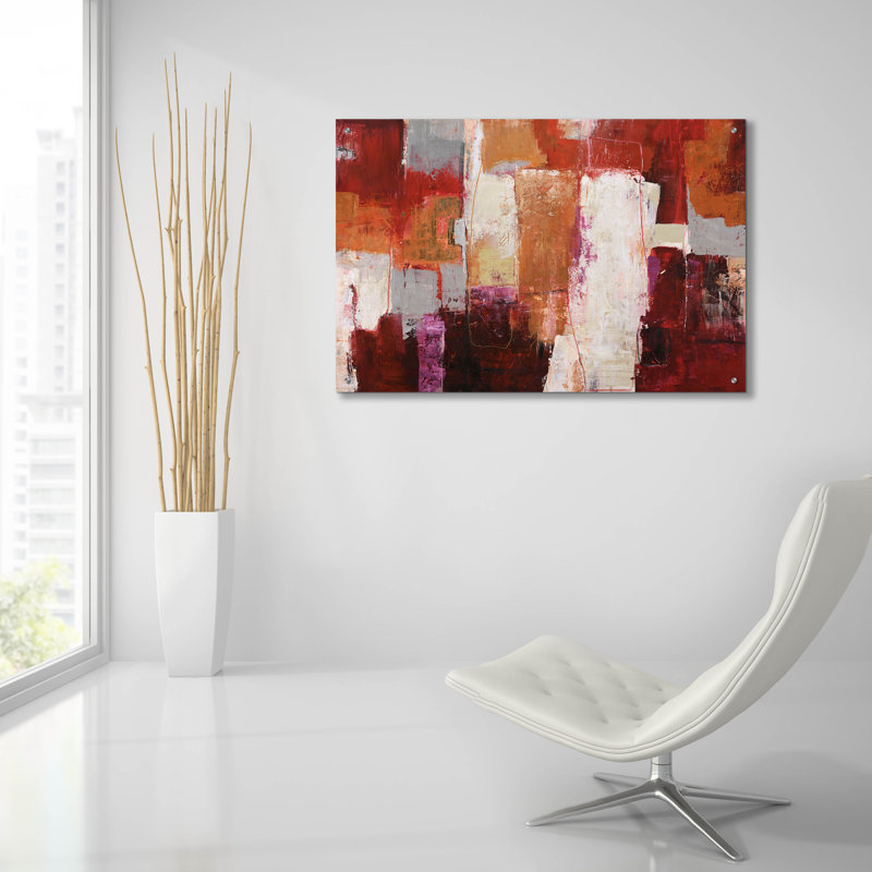 Art mural en verre Epic Art, "Deconstruit City" par Design Fabrikken, 36 po x 24 po, H 24 po x l 36 po