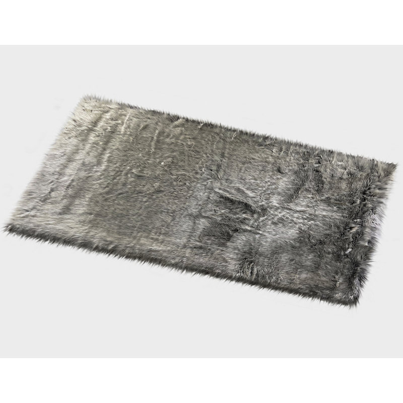 Mar Vista Faux Sheepskin Indoor Rug, Rectangle 2'6" x 9'6"