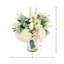 Mixed Bouquet in Ribbed Glass Vase