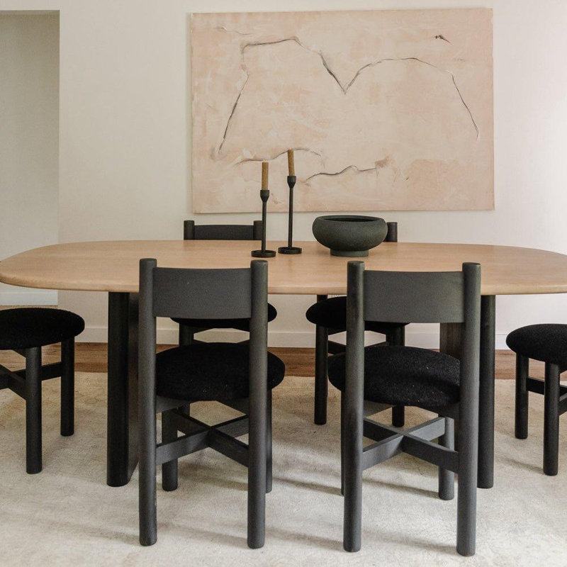Teddy Dining Chair, Teddy Black, Black