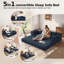 78.8''Sleeper Couch Bed for Livingroom,Convertible Modular Sofa with Armrest Pillow,Modular Foldable Corduroy Couches in a Box,No Assembly-2066245282-1952439515
