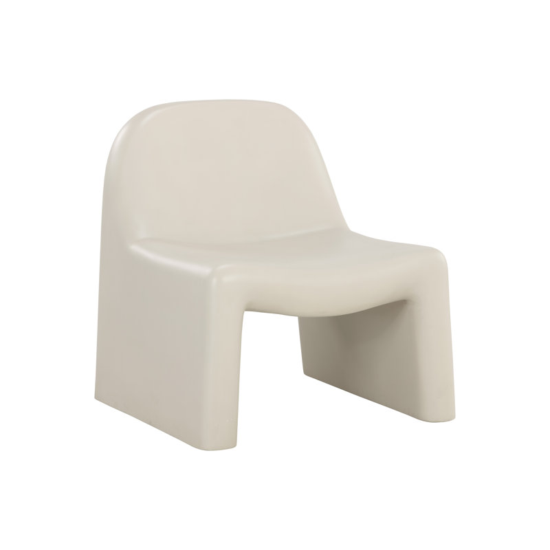 Chaise d'appoint rembourrée - Crème