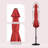 9ft Patio Umbrellas Outdoor Table Market Umbrellas with Crank and Pust Button Tilt, Wood Color Pole-59391225