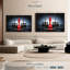 «Chess Red King», 3 pièces sur toile-98562778