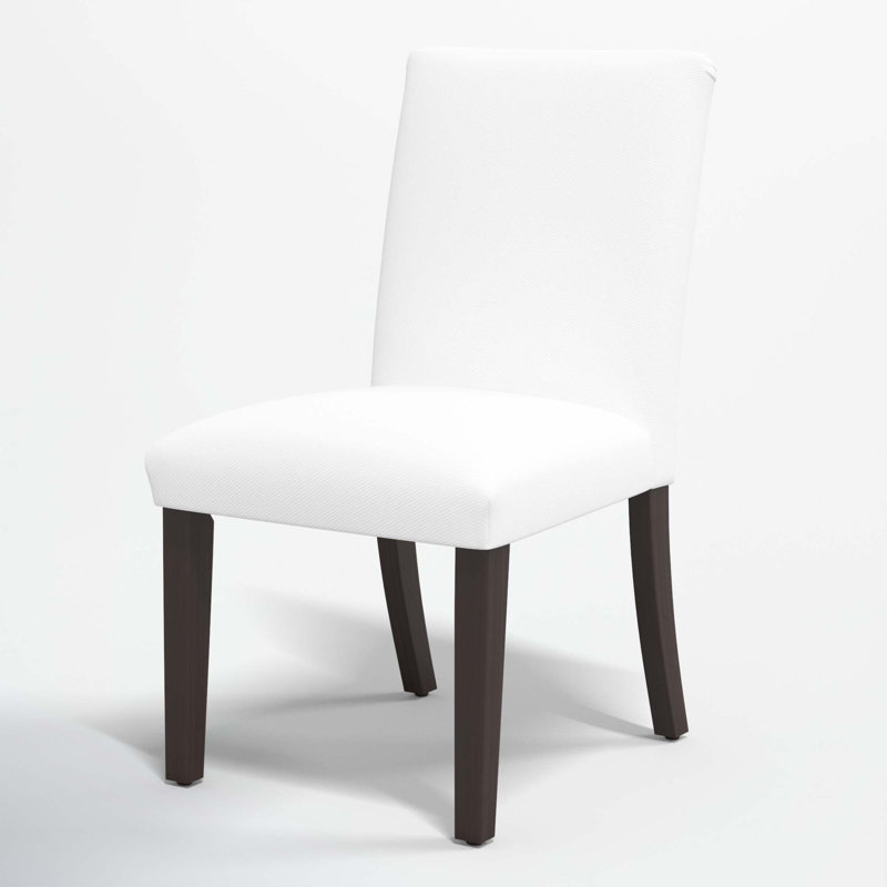 Benson 20'' H Upholstered Side Chair, White Performance Twill