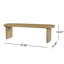 Banc de salle à manger d'intérieur en pin