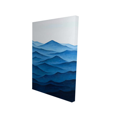 Toile foncée bleu foncé pour vagues Home