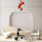 Elegant Red and Gold Chandelier, Metal Body, 15 x 15 x 21.7 inches | Cap Diameter: 5.9 inches, Base Plate: 4 x 0.8 inches | 4 x E27 Max 40W (Bulb Not Included) | Stylish Lighting Fixture for Dining Room & Living Spaces-562251764-562251716-562251774