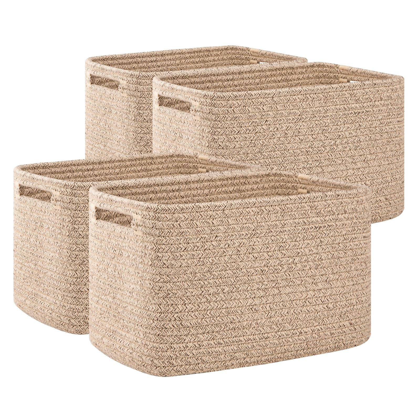 4 Pack Woven Organization Baskets