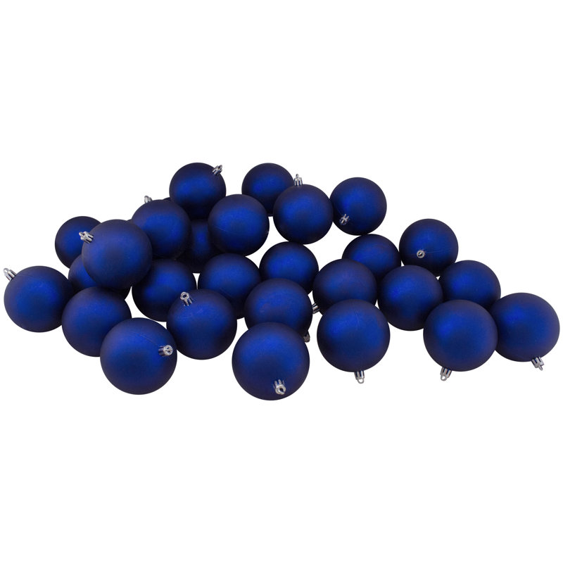 Ornements de boule de Noël incassable 32ct, Bleu