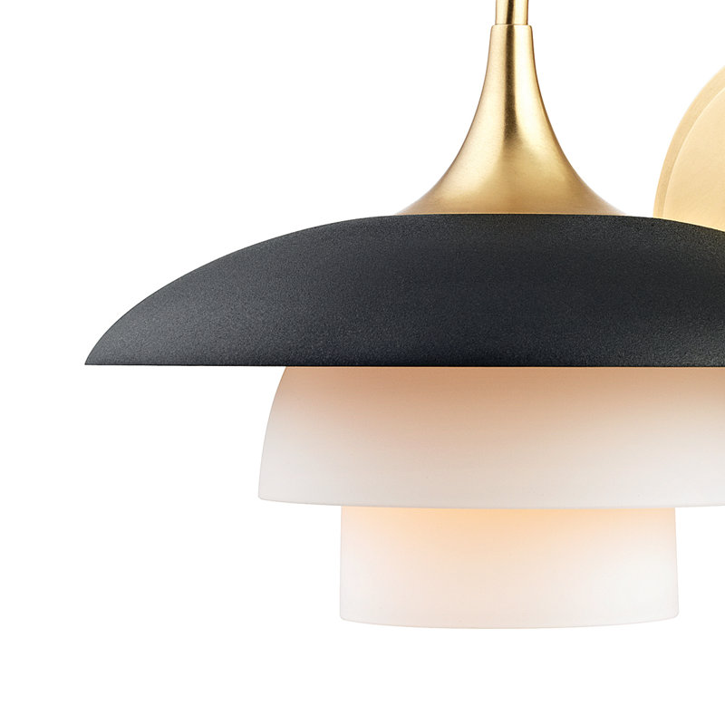 Barron 1 - Light Armed Sconce, Aged Brass